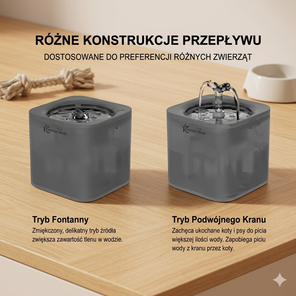 Fontanna dla Kota 2L z Filtrem – Automatyczne Poidło dla Kota i Psa z Cichą Pomp