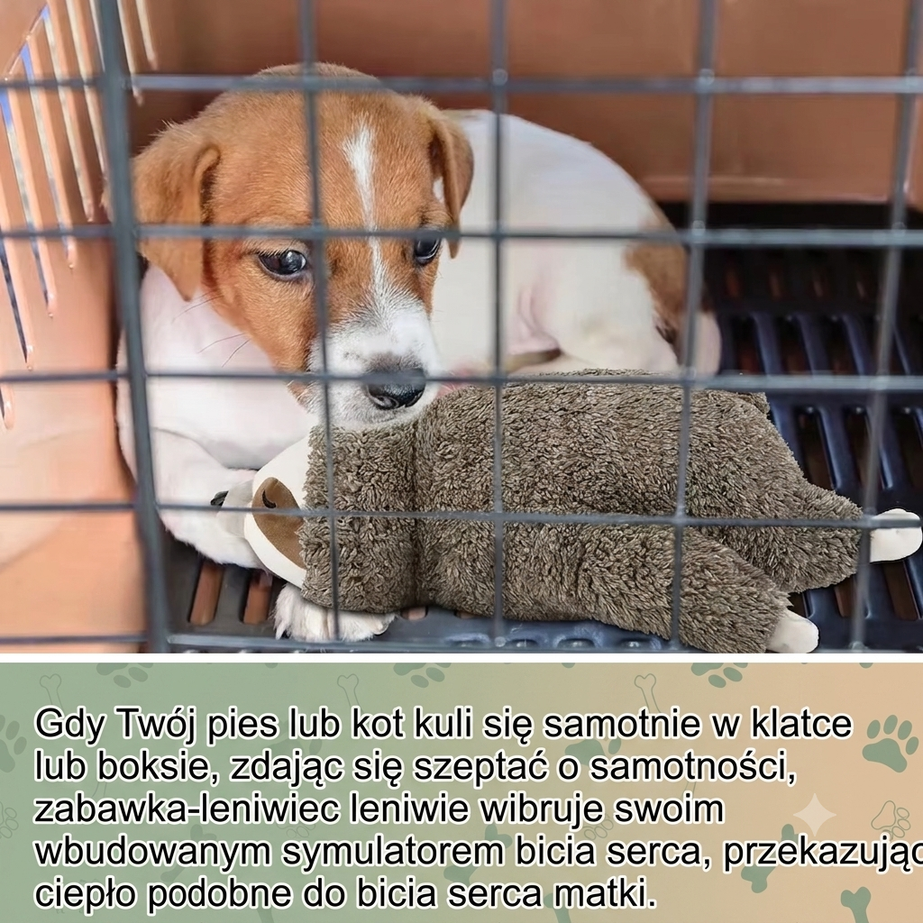 Maskotka z Bijącym Sercem dla Szczeniaka – Zabawka Antystresowa do Nauki Samodzielnego Snu