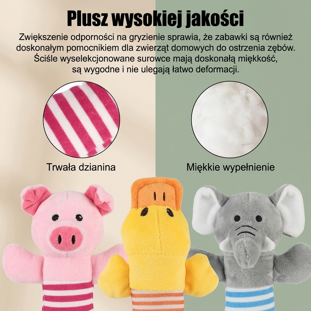 Piszczący Gryzak dla Psa – Wytrzymała Zabawka do Gryzienia dla Agresywnych Gryzaków