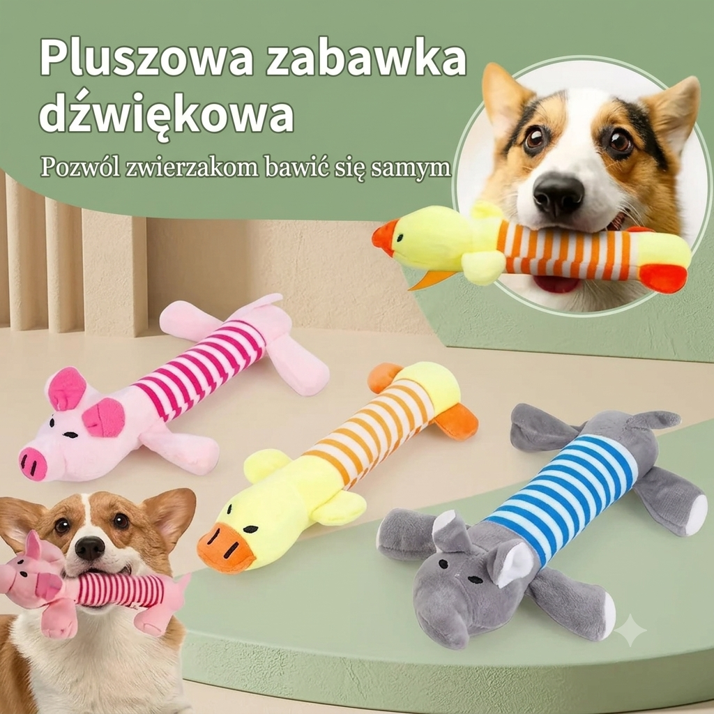 Piszczący Gryzak dla Psa – Wytrzymała Zabawka do Gryzienia dla Agresywnych Gryzaków