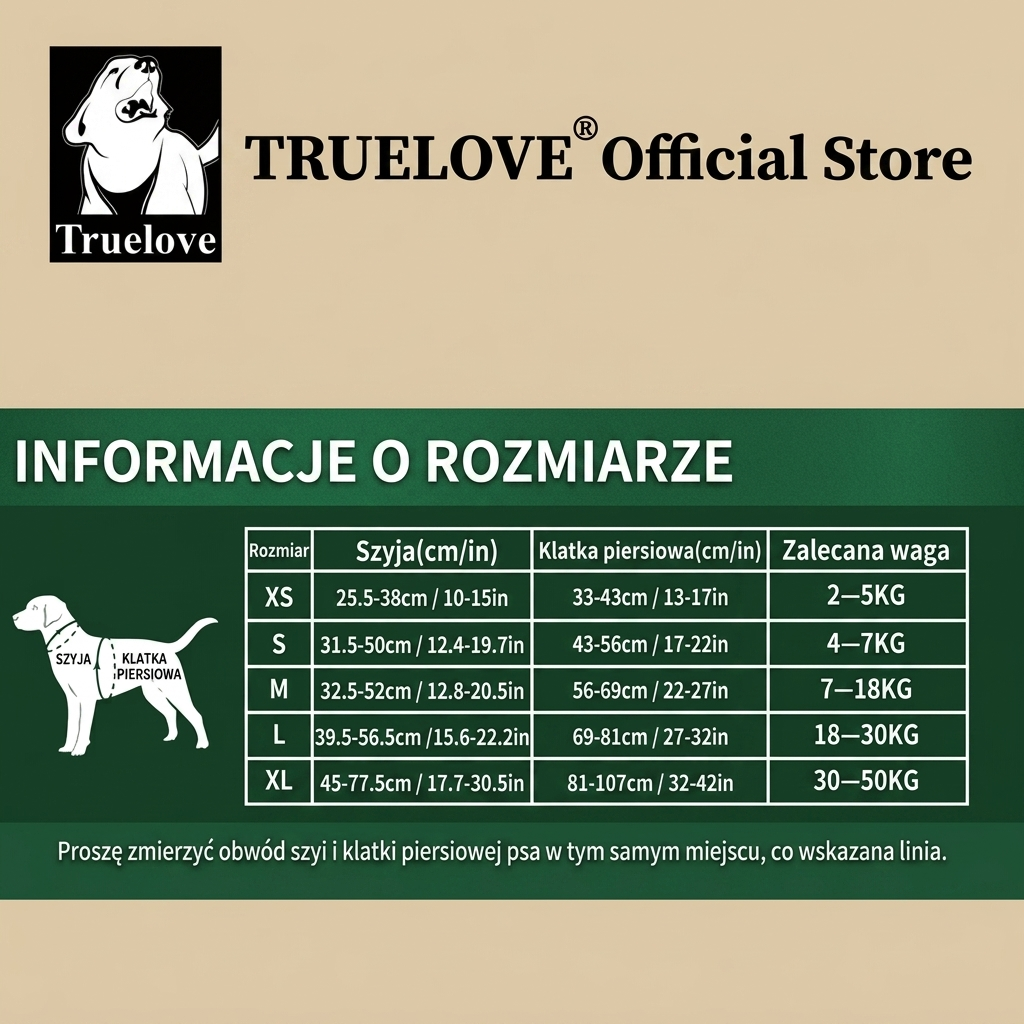 Truelove Szelki Bezuciskowe dla Psa – Odblaskowe Regulowane Szelki No Pull Premium