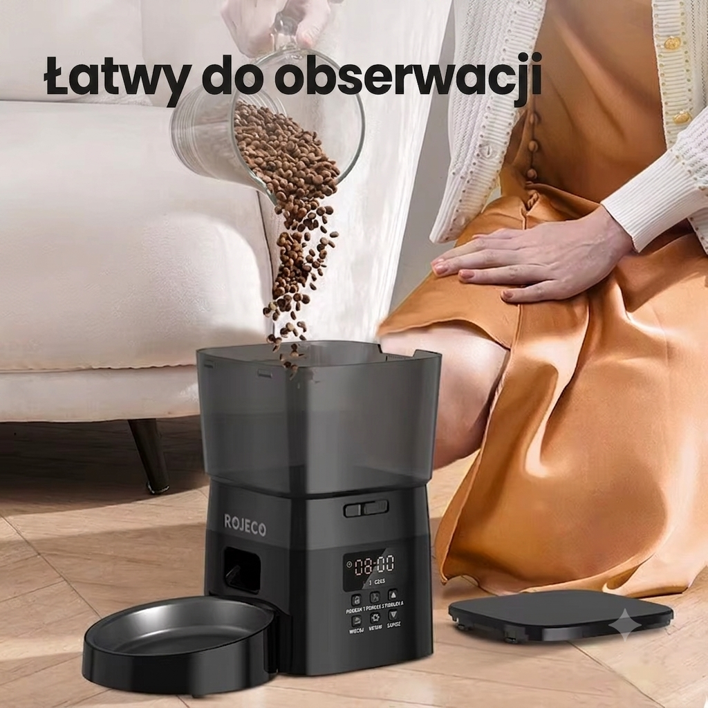 Automatyczny Karmnik dla Kota i Psa 3L – Inteligentny Dozownik Suchej Karmy